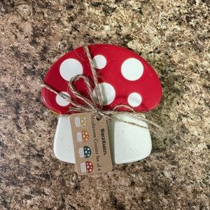 Multicolor Mushroom Coasters (Set of 4)